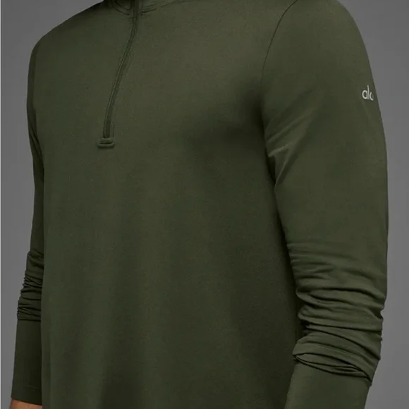 ALO Yoga Olive Long Sleeve Tee - Picture 2 of 10